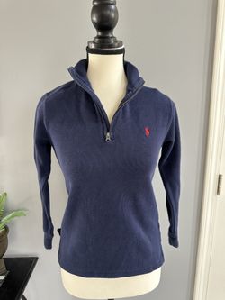 Boys Ralph Lauren Polo 3/4 Zip Sweater - Size Small (8)