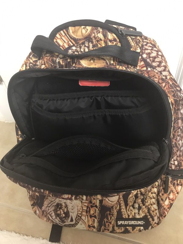 Gold Drip Spray ground backpack for Sale in Oakland Park, FL