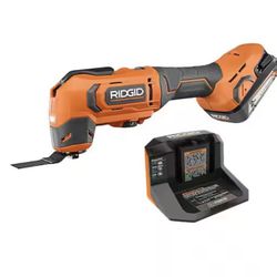 RIDGID 18V Cordless Oscillating Multi-Tool with 2.0 Ah Battery and Charger #RIG-793