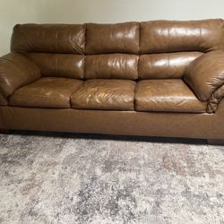 2 Leather Couches 