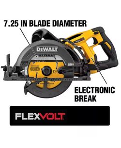 Shop DEWALT FLEXVOLT 60V MAX Cordless Brushless 7-1/4 in. Wormdrive Style Circular Saw (Tool Only)