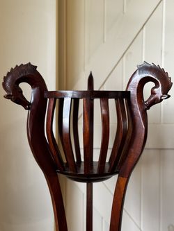 Vintage Mahaghany Plant Stand