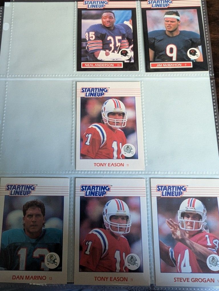 Starting Line Up Football Cards (1988,1989)