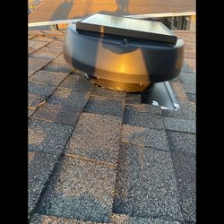 Solar roof fan brushless