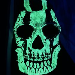 Call Of Duty’s - Ghost Replica Mask (Glow In The Dark)