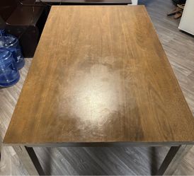Wood Dining Table – 60” x 36” – Seats 4–6