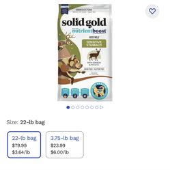 Solid gold dog food