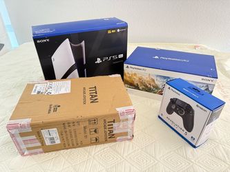 Ultimate PS5 Pro 4TB Bundle - Console (2TB + 2TB SSD) + PS VR2 + Nacon Pro Controller (Sealed) + Qanba Titan Stick
