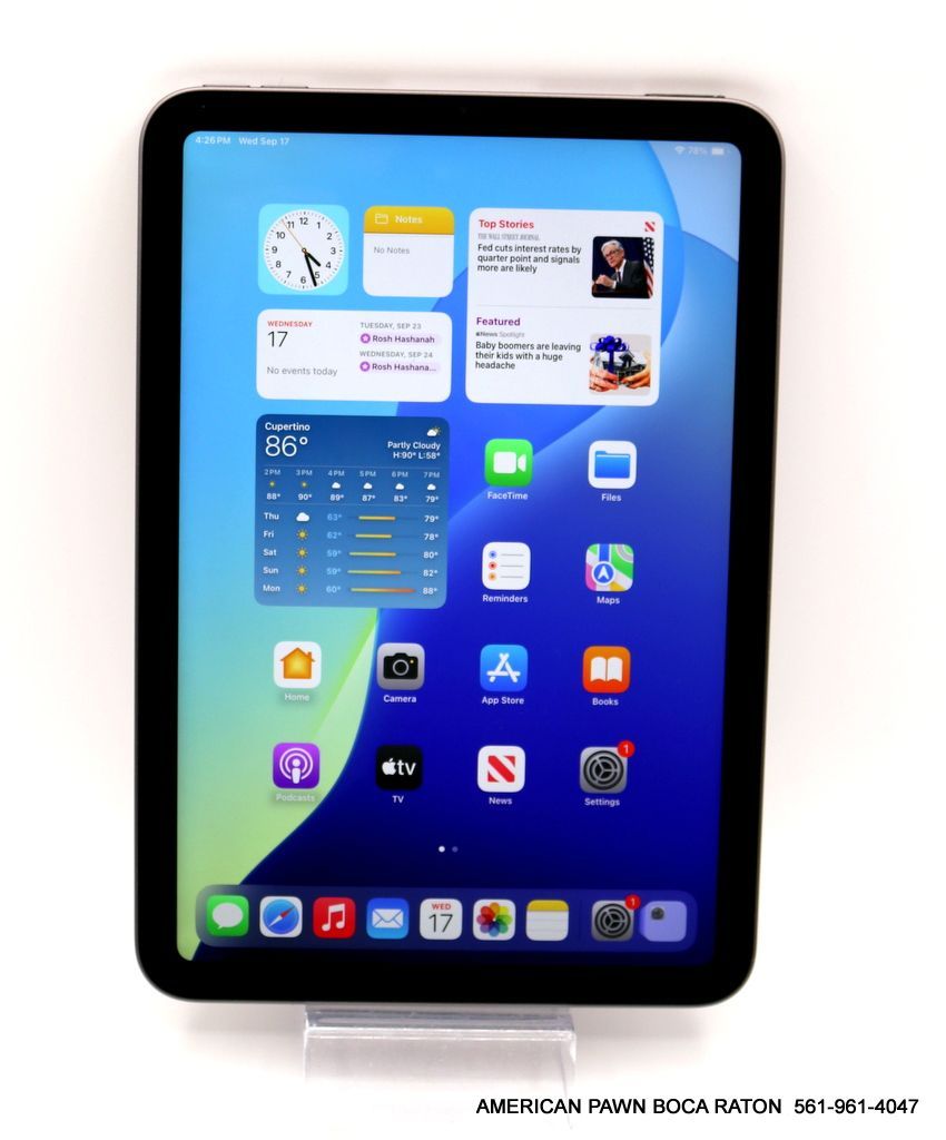 Apple iPad mini 6th Generation Wi-Fi only 64GB 8.3" A2567 MK7M3LL/A Used Excellent cosmetic and perfect working condition