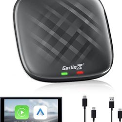 Magic Box 2.0 Apple CarPlay Wireless Adapter CarlinKit Android Auto V3 Box Android System/QCM450/8core/GPS+Glonass/Google Play/4GB+64GB 