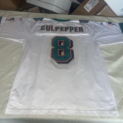 Daunte Culpepper Miami Dolphins Reebok Jersey Mens Medium White Euc NFL Vintage