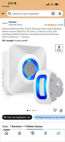 Wireless  motion  doorbell system