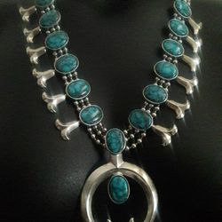 Native American Squash Blossom Necklace