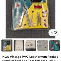 Leatherman Pocket Survival Tool And Tool Adapter Kit Sealed In Box