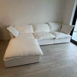 White Cloud Sectional (New In Boxes)