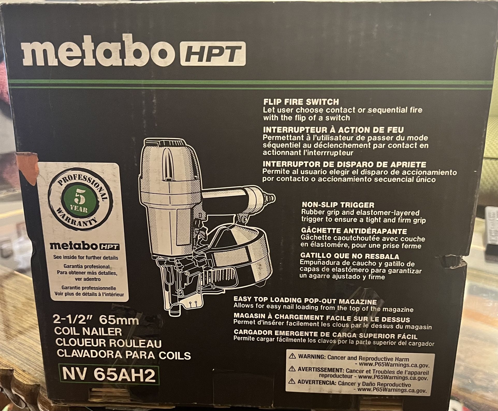 New Metabo HTP Coil Nailer NV65AH2