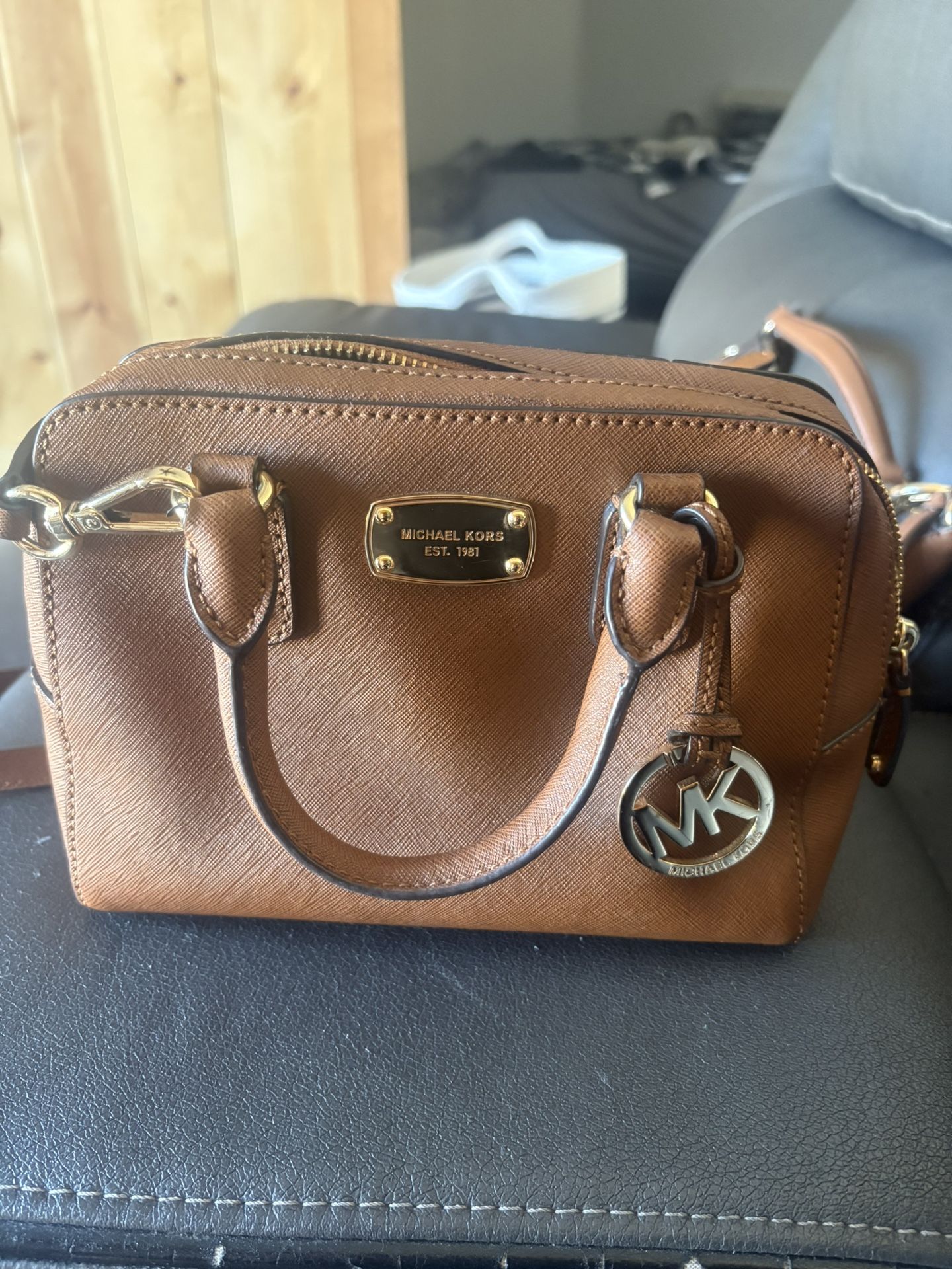 Michael Kors Small Beige Crossbody Bag