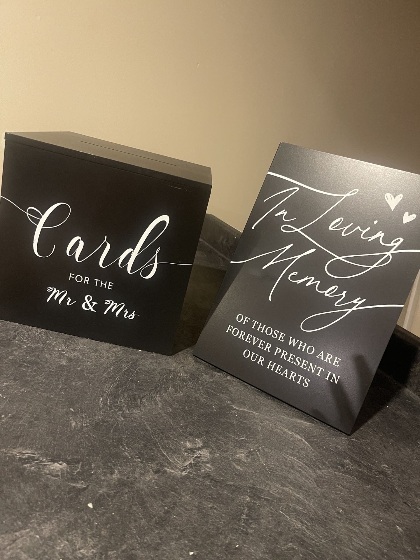 Wedding Card Box & Memorial Sign