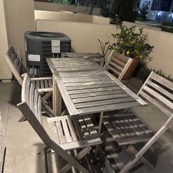 Wood Patio Set