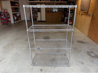 Nexel wire 4 tier shelf