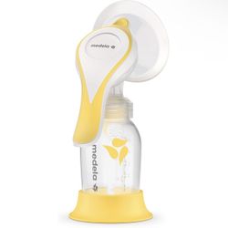 Medela Manual breast pump with Flex Shields Harmony Single Hand for More Comfort and Expressing More Milk