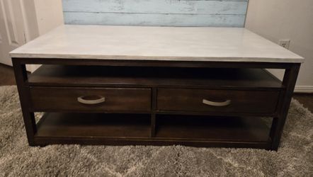 Mahogany Coffee Table With Drawers 