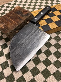 Hand Forged/Crafted Damascus Cleaver