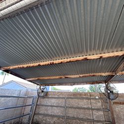 Galvanized metal roofing