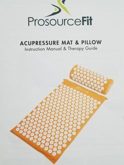 FSA HSA ELIGIBLE SPIROL ACUPRESSURE MAT AND PILLOW. 