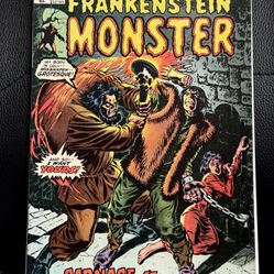 THE FRANKENSTEIN MONSTER # 11-CARNAGE AT CASTLE FRANKENSTEIN-IN THE END-VF