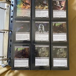 Binder And Box Of Magic Cards