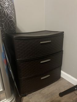 Plastic 3 Drawer Set 