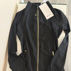 Lululemon Black And Gold Zipper Define Jacket