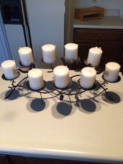 Candle holder and candles