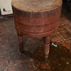  Antique Wooden Chopping Block