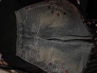 Rhinestones jorts
