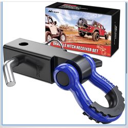 Nilight Shackle Hitch Receiver 2 Inch 45000 Lbs 3/4" D Ring Trailer Pin Trucks