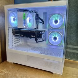 White RGB Nvidia RTX Windows 11 Pro Ryzen 7 Nvidia Gaming PC