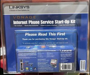 Linksys Vonage Internet Phone Service Start-up Kit Thumbnail