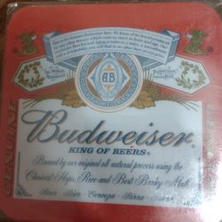 Exclusive Budweiser Coasters Set Of 8