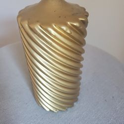 Gold Pillar Candle W/out Wrapper