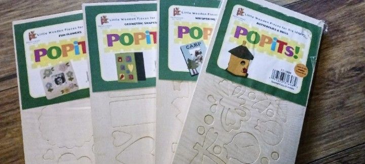 Wood Crafts POPITS! Little Wooden Pieces for Big Ideas Provo Crafts 5+

