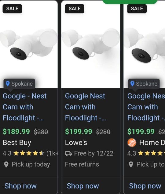 Google NEST Cam With FLOODLIGHT