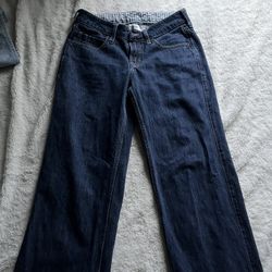 Hollister low rise foldover baggy jeans