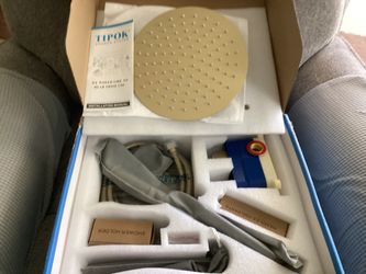 TIPOK SHIOWER SYSTEM Brushed Gold 10-piece