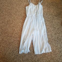 Justice Romper striped With Slits On Legs