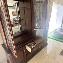 Colonial Style China Cabinet