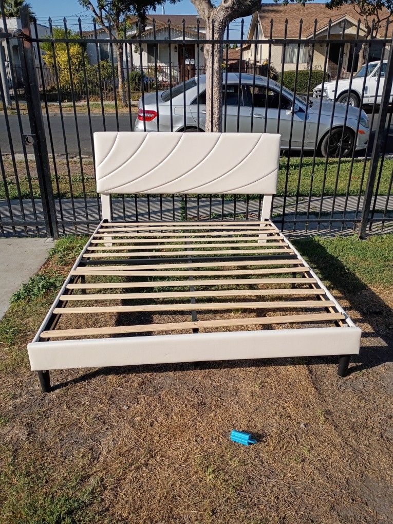 White Queen Bed Frame