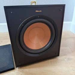 MINT Klipsch R-100SW 10” Sub 300W Powered Subwoofer - Black