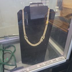 18k Cuban/ Infinity Link Custom Chain 18ctw